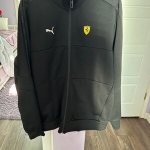 Puma Black Jacket with Ferrari Emblem